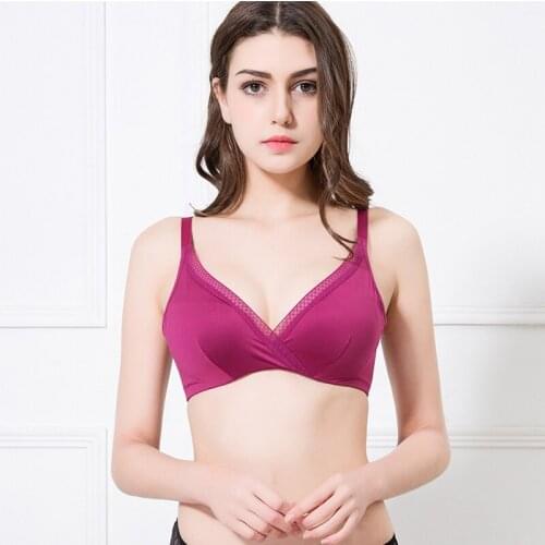Womens 100% Real Silk Lining with satin fabric outside Everyday Comfortable Wireless Bra Bralette 2010