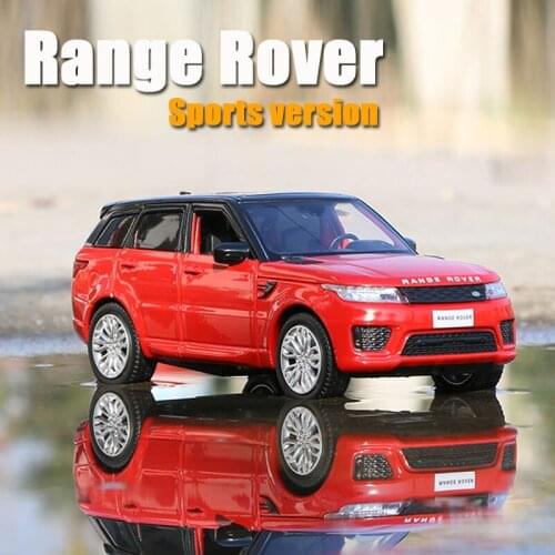 1:32 Range Rover Sports Alloy Car Model Sound And Light Pull Back Children Toys Gift