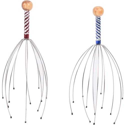 2 pcs Head Massager Claw Scalp Neck Equipment Stress Release Relax Massage Pain Relief Head Care Body Massager