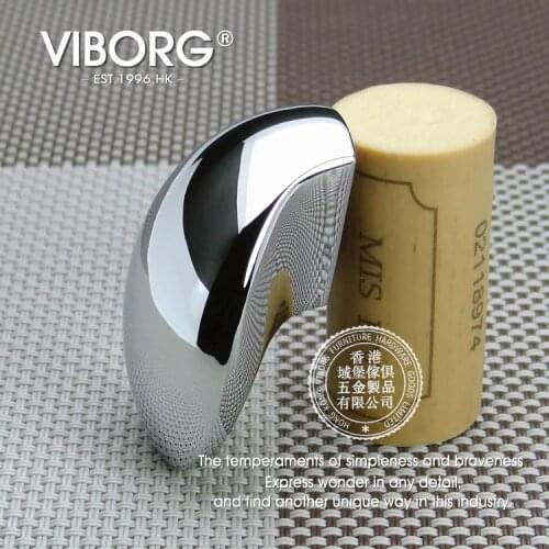 4 Pieces) VIBORG Top Quality Zinc Alloy Modern Cabinet Cupboard Door Pulls Knob Handles Drawer Pull Knobs Handle chrome SA-777