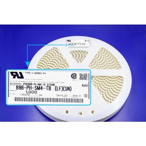 B9B-PH-SM4-TB (LF)(SN) header white color Connectors terminals housings 100% new and original parts B9B-PH-SM4-TB