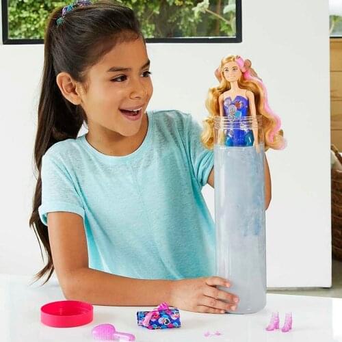 Barbie Brand Color Reveal Doll with 7 Surprise Accessories Kid Toys 28cm Boneca GTP42 Water Reveal Look For Birthday Gift