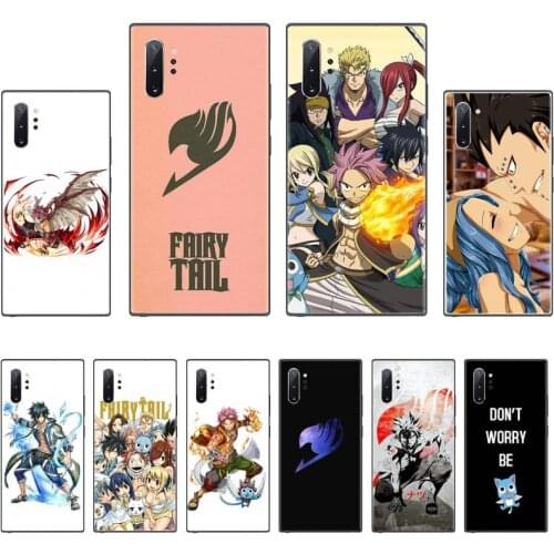 Fairy Tail Erza Natsu Gajeel Phone Case For Samsung Galaxy S8 S9 S10 Plus S10E Note 3 4 5 6 7 8 9 10 Pro Lite cover