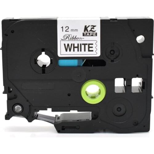 CIDY TZe-R231 for TZe Satin Ribbon compatible for Brother P Touch 12mm*4m Black on white TZ-R231 tze R231 TZ R231 Label Tape