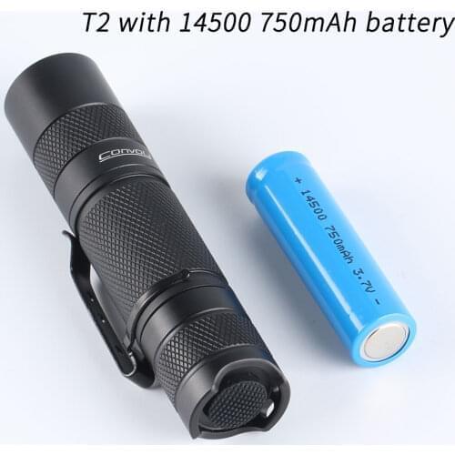 Convoy T2 with LH351D, AA / 14500 version, flashlight ,Torch,with AA/14500 battery