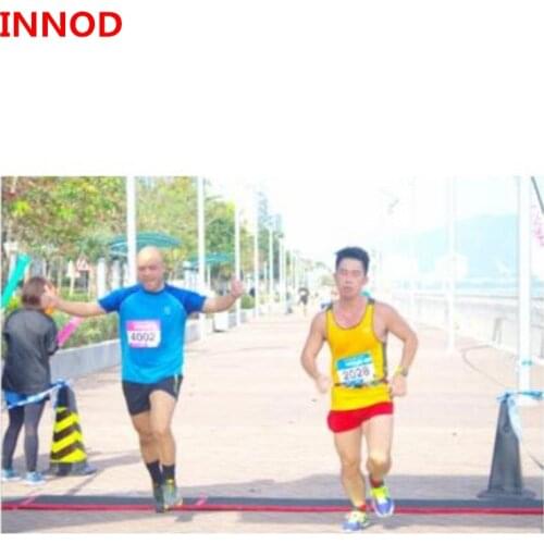 Cheap price EPC Class1 Gen2 marathon time race chip iso18000-6c long range passive impinj monza chip uhf rfid bib tag with foam