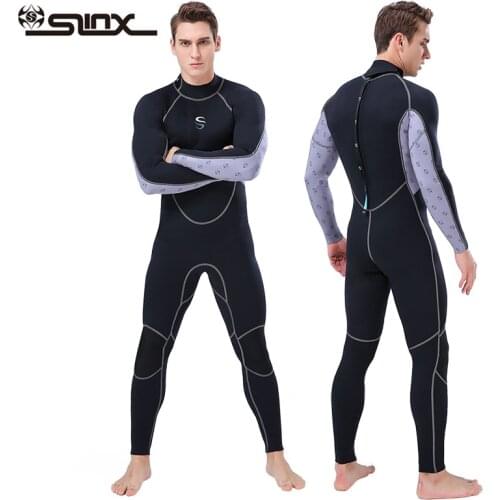Mens Diving Suit 2mm Back Zip Full Body Wetsuit Warm UV Protection Swimming Surfing Snorkeling Suit Neoprene