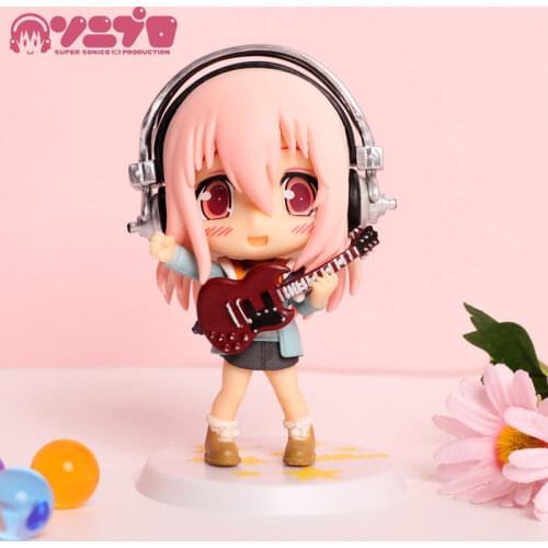 Emon Super Sonico Ver. Sexy Anime Figure Super Sonico 8cm PVC Sexy Cute Girl Brinquedos Dolls Toys Figuras Collection Model