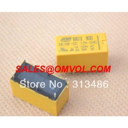 HK19F DC12V pcb relay 8 pins HK19F-DC12V-SHG