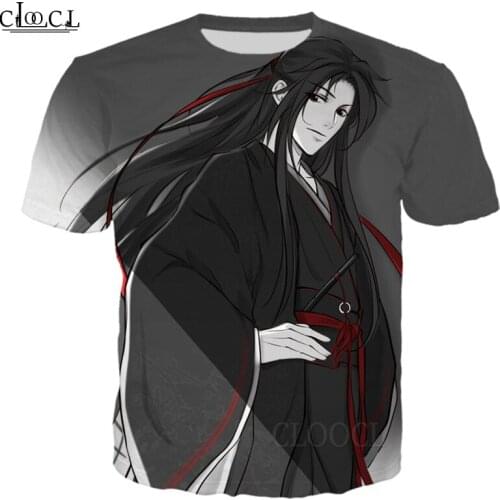 HX Newest Anime MO DAO ZU SHI 3D Print Men Women Fashion T-shirts Harajuku Clothes Oversized Tee Shirts Tops Drop Shipping