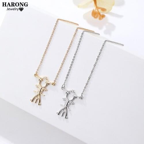 Harong Circle Of Willis Necklace Medical Trendy Gold Silver Plated Jewelry Anatomy Brain Nurse Doctor Charm Necklaces Women Gift