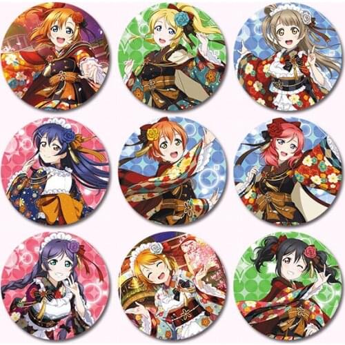 Love live Lovelivebadge dazheng romantic awakening Riko kanan Dia Yoshiko Brooch Metal Brooch
