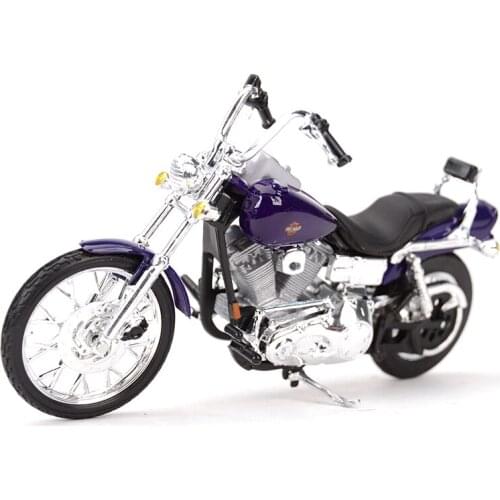 Maisto 1:18 2001 FXDWG Dyna Wide Glide Die Cast Vehicles Collectible Hobbies Motorcycle Model Toys