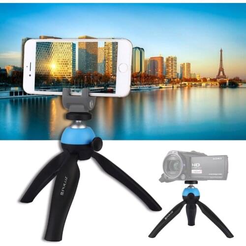 Mini Tripod Tabletop Stable Phone Camera Tripod Removable Ball Head for DSLR/ Mirrorless Cameras DV LED Video Light Smartphone