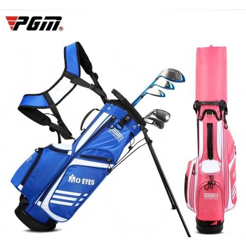 Multifunction Children Pgm Ultra Light Golf Bag Boys Girls Bracket Ball Bag Portable Large Capacity Can Hold 3 Clubs D0795