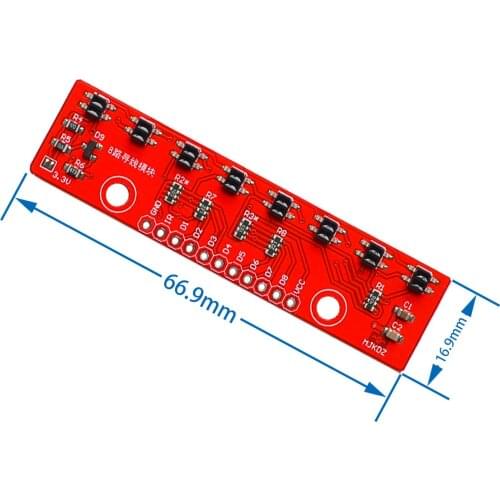 Tracking Module Infrared Detection Sensor Module DIY For Arduino 8-Channel Infrared Detector Hunt Module 8bit Sensor Module