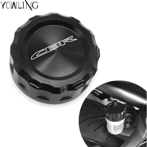 Motorcycle CNC Rear Brake Fluid Tank Reservoir Cap Oil Cup Cover for Honda CBR650R CBR650F CBR954RR CBR1000RR CBR1000F CBR1000S