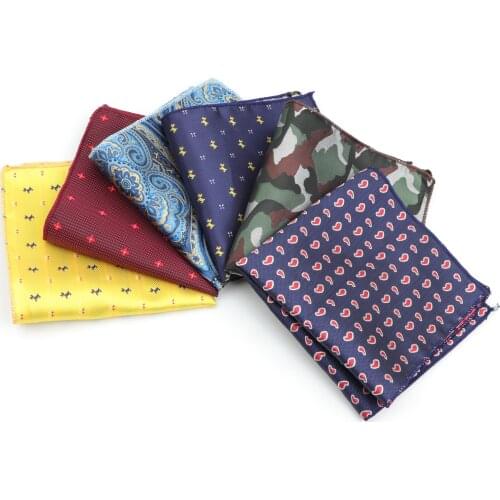Men Suits Polyester Designer Handkerchiefs Woven Dog Star Pocket Square Hankies Business Casual Pockets Hanky