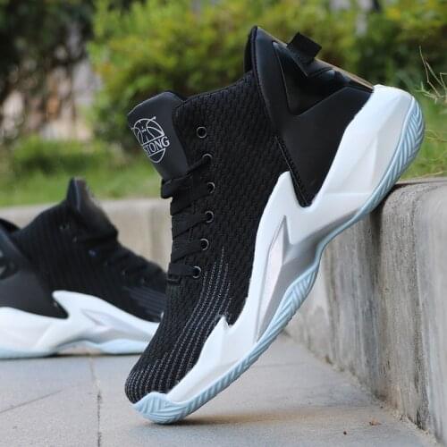 New Brand Basketball Shoes Hot Sale Comfortable High Top Training Boots Outdoor Cushioning Hombre Athletic Mens Sneakers