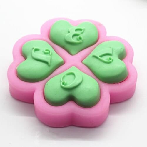 P140 love heart silicone mold soap mold silicone soap soap mould silicone mold