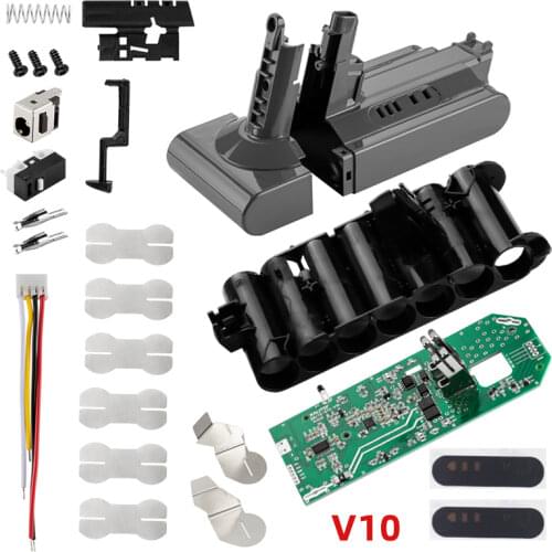 Dawupine V10 Battery Plastic Case Charging Protection Circuit Board PCB for Dyson V10 25.2V Vacuum Cleaner Absolute SV12 Fluffy
