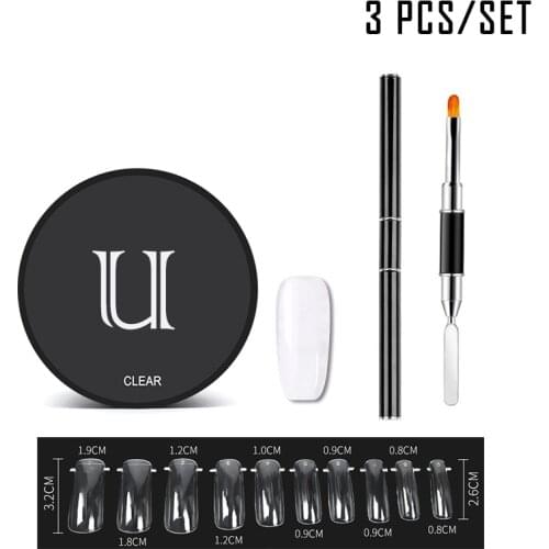 Semi-permanent Poly Nail Gel Kit Slip Solution Poligel Set Manicure Desgin Builder Gel for Nail Extensions 15ml Gel Nail Polish