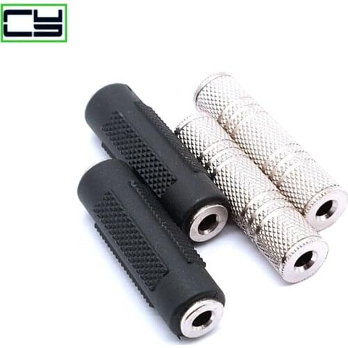 Stereo 3.5mm 3 pole to 3pole 1/8" Aux Female to Female Jack Audio Coupler Adapter 4 pole to 4 pole aux Connector adapter