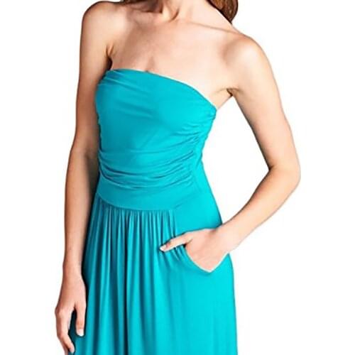 Sleeveless Waist Breast wrap Pocket Dress Women Summer Sexy Bodycon Sleeveless Spaghetti Strap Beach Party Long Dresses 2021