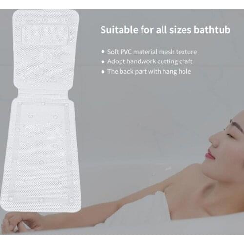 125*36cm Full Body Spa Bath Mattress Cushion Pillow Soft Quilted Bathtub Mat slip-resistant pad Breathable Shower Mats