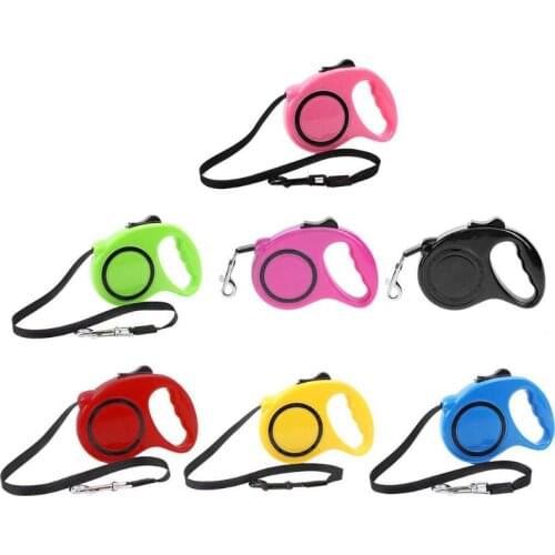 3M 5M Nylon Dog Leashes Automatic Retractable Extending Walking Dog Lead Leash for Small Medium Dogs Accessories Pet Products