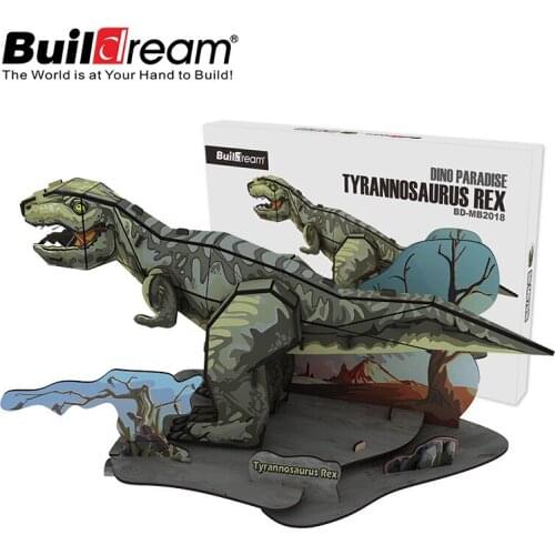 3D Three-dimensional Paper Puzzle Dinosaur Model Childrens Educational Creative Diy Assembled Toy Birthday Gift P258