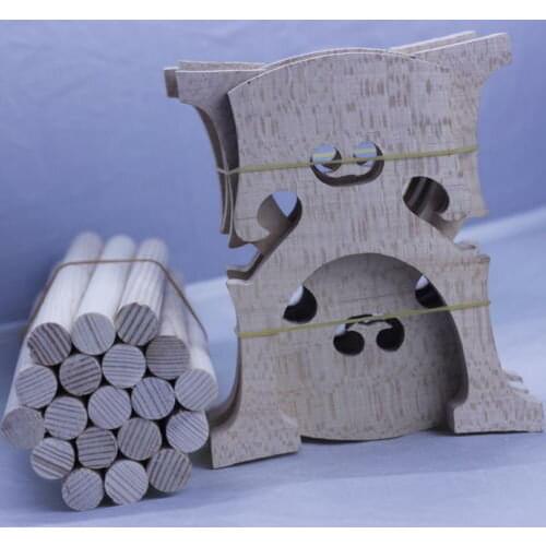 5 Pcs Solid Maple Wood Belgium 4/4 Cello bridge & 5 Pcs Cello Soundpost Accessories