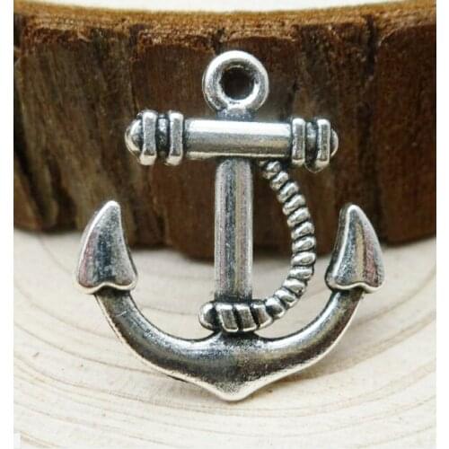 50pcs Antique Silver tone/Antique Bronze Anchor Connector Pendant Charm/Finding,for Bracelet,DIY Jewelry Accessory