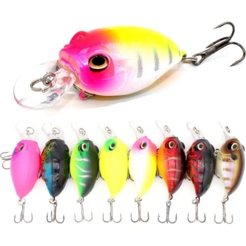 60mm 8.4g Fishing Hard Lures Artificial Minnow Floating Crank Wobbler Perch Chub Winter Hard Bait Trout Tackle