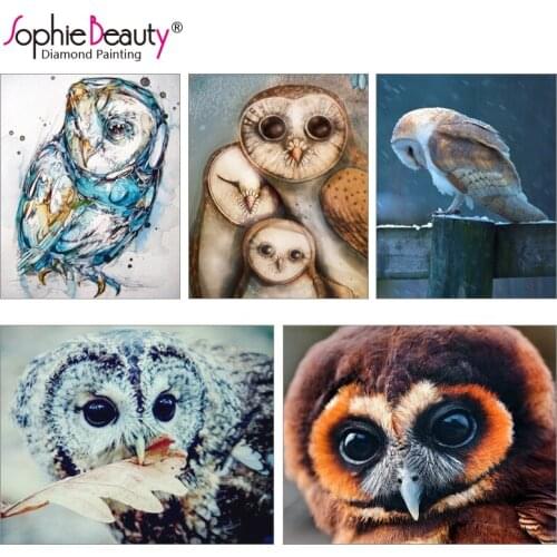 2018 Sale Portrait Europe Resin For Square Diy Diamond Painting Cross Stitch Embroidery New Style Oil Jungle Beauty Owl Mosaic