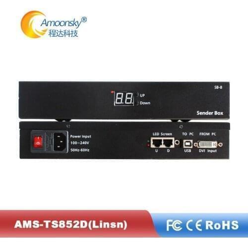 Arkhangelsk Linsn TS852D sender box support linsn sending card Ts802d for p10 led module full color outdoor screen