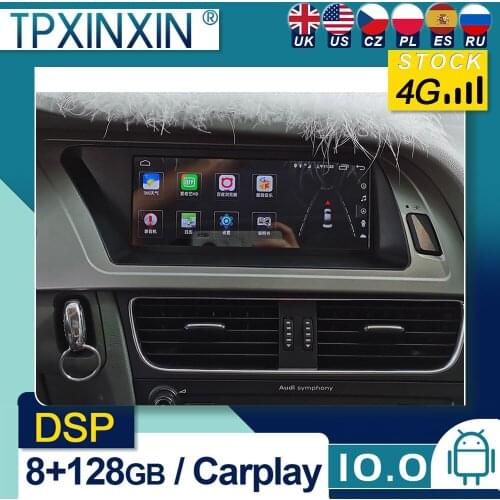 For Audi A4L 2009-2012 Android 10 Car Stereo Car Radio with Screen Car GPS Navigation Tape Recorder Head Unit