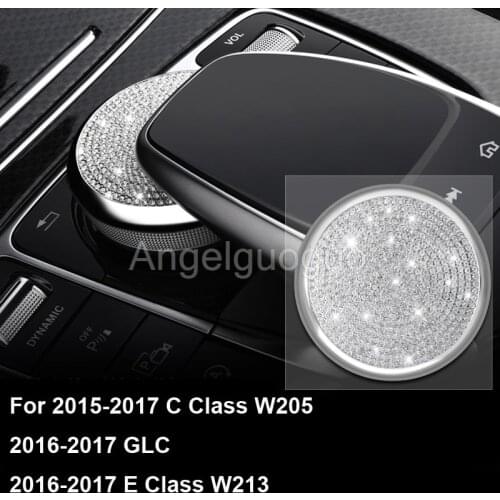 Car multimedia knob decorative cover /adjustment control knob cover For Mercedes Benz C class w205 GLC Class E Class W213