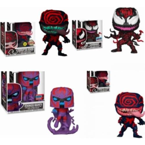 Funko Venomized Magneto 683# Corrupted Venom 517# Carnage 371# Action Figures Colres Collectible Model Toy for Children