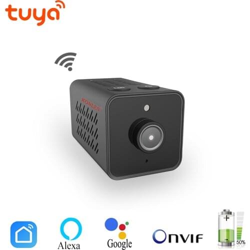 Tuya Mini WIFI Onvif IP Camera Battery Video Recorder HD 1080P For Home Security Surveillance Smart Life App Alexa Google
