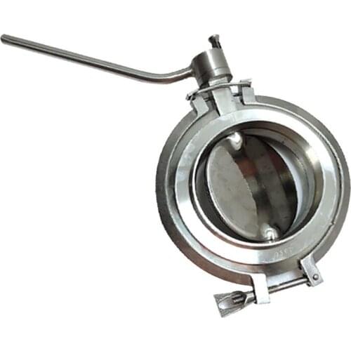 Stainless Steel Powder Butterfly Valve Sanitary Clamp Powder Valve Tank Bottom Welding Powder Valve Large Discharge Valve