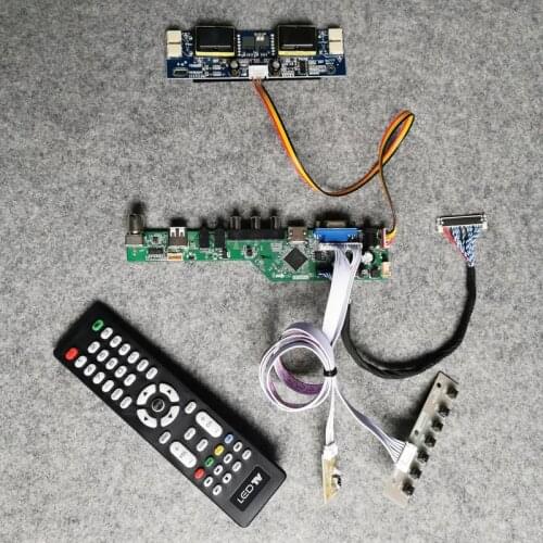 Fit LTM220M1/LTM220M2/HSD220MKW1/HT220WP1 DIY kit VGA AV USB matrix 4CCFL 1680*1050 30Pin LVDS LCD monitor controller board