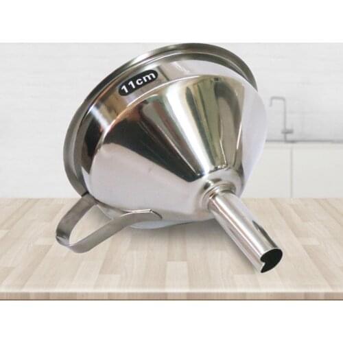 Stainless Steel Cone Funnel Pour Oil Wine Liquid Hopper Kitchen Home Tool 11/13/15cm Kitchen Tools & Gadgets Durable Funnel