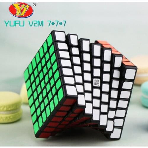 Yongjun Yufu V2M 7x7x7 Magic Magnetic Cube Stickerless Professional Magnets Puzzle Speed Cubo Migico YJ 7x7 Educational Toy Gift