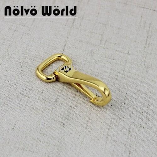 Nolvo World 20 pcs 17-20-23.5mm Deep gold Light gold Swivel snap hook Metal Snap Hooks Hanging Hooks For Bags