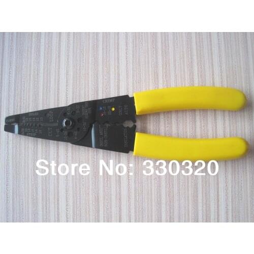 PVC Coated Multifunction Handle Terminal Crimper Bolt Wire Stripper Cutter 8.3"