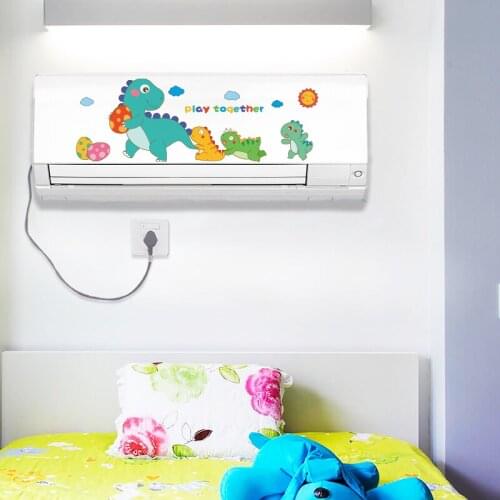 Cartoon Dinosaur Wall Stickers Vinyl DIY Animals Wall Decals for Kids Rooms Baby Bedroom Children Nursery House Decoration