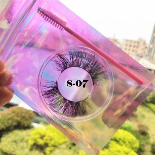 Mink Lashes Dramatic Fluffy 25mm Long Eyelashes Messy Reusable Cruelty Free Eye Lash Hand Made Full Strip Lashes Cruelty