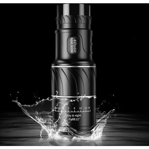 New 40x60 Magnification Portable Monocular Telescope Night Handheld Telescope Military Waterproof Hunting Telescope