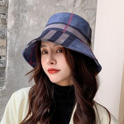 New Style for Autumn and Winter Multi-Color Fisherman Hat Womens Korean-Style Suede Bucket Hat Casual Foldable Warm Fashion